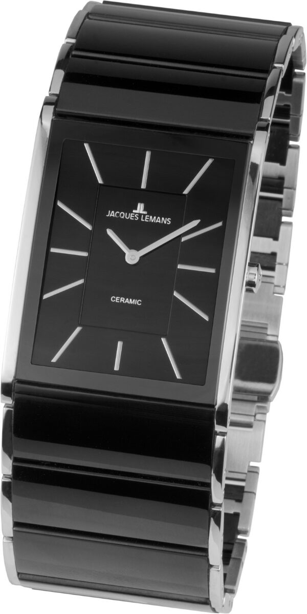 Herrenuhr analog Stahl-Keramik