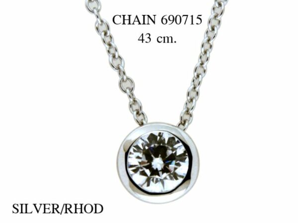 Collier Einsteiner 925 Ag rhodiniert