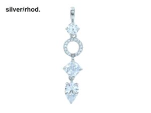 Collier mit Behang 925 Ag rhodiniert