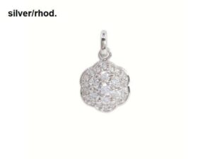 Collier mit Behang 925 Ag rhodiniert