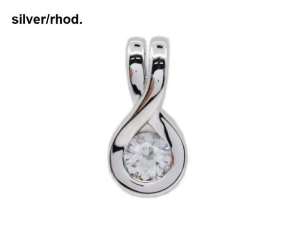 Collier mit Behang 925 Ag rhodiniert