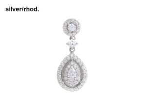 Collier mit Behang 925 Ag rhodiniert