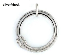 Collier mit Behang Knoten 925 Ag rhodiniert