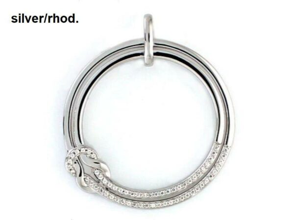 Collier mit Behang Knoten 925 Ag rhodiniert