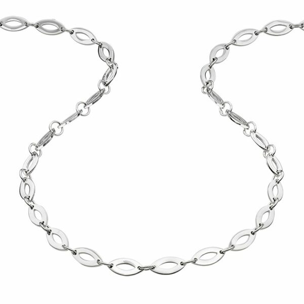 Collier ohne Stein 925 Ag rhodiniert
