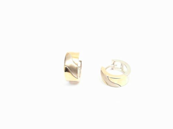 Creolen 925 AG bic. gelb/weiss