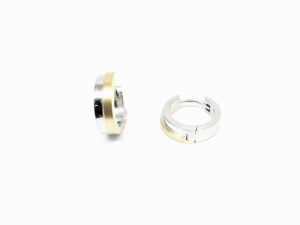 Creolen 925 AG bic. gelb/weiss