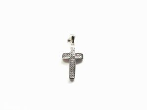 Anhänger-Kreuz 925 Ag rhodiniert