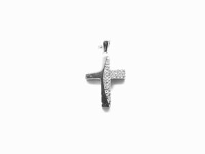 Anhänger-Kreuz 925 Ag rhodiniert