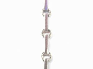 Armband 925 AG bic. gelb/weiss