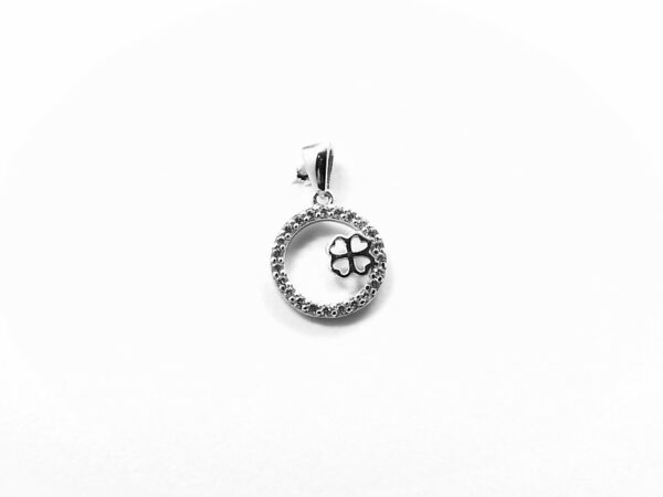 Anhänger Symbole Kleeblatt 925 Ag rhodiniert