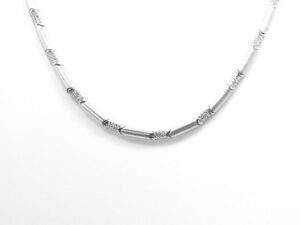 Collier Mehrsteiner 925 Ag rhodiniert