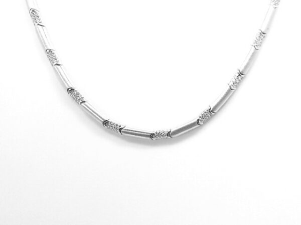 Collier Mehrsteiner 925 Ag rhodiniert