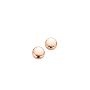 Ohrstecker ohne Stein 925 Ag Rosé vergoldet