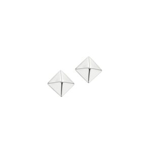 Ohrstecker ohne Stein 925 Ag rhodiniert