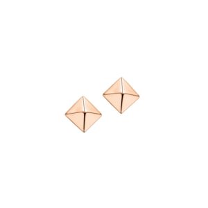 Ohrstecker ohne Stein 925 Ag Rosé vergoldet