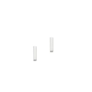 Ohrstecker ohne Stein 925 Ag rhodiniert