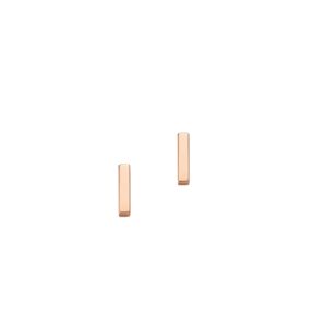 Ohrstecker ohne Stein 925 Ag Rosé vergoldet