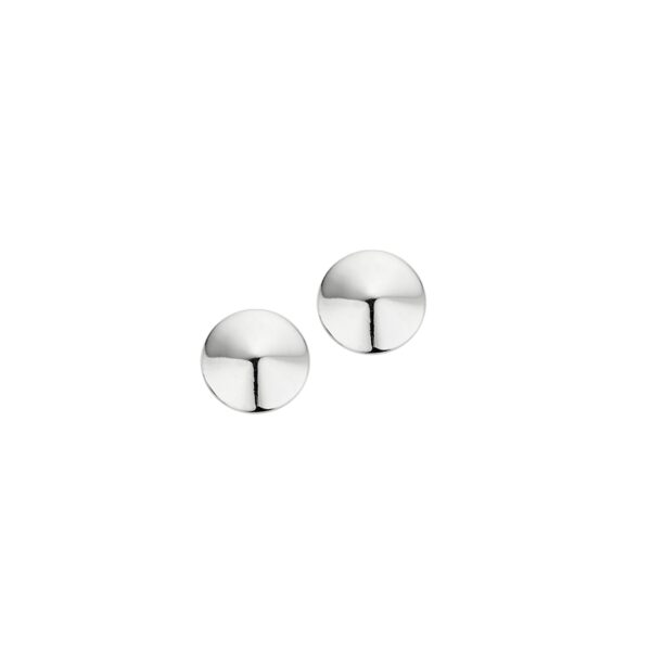 Ohrstecker ohne Stein 925 Ag rhodiniert