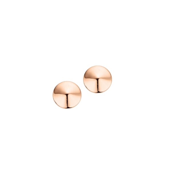 Ohrstecker ohne Stein 925 Ag Rosé vergoldet
