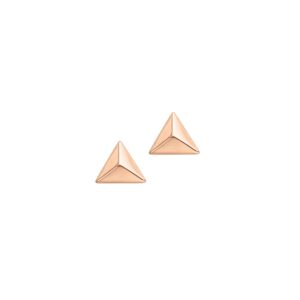 Ohrstecker ohne Stein 925 Ag Rosé vergoldet