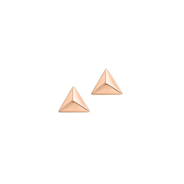 Ohrstecker ohne Stein 925 Ag Rosé vergoldet
