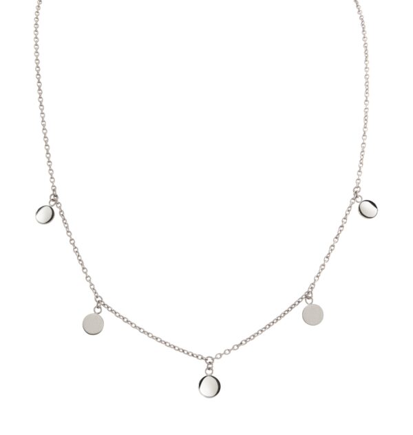 Collier mit Behang Gravurplatte Titan