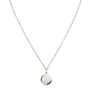 Collier mit Behang Gravurplatte Titan