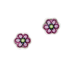 Kinderstecker Blume 925 Ag rhodiniert