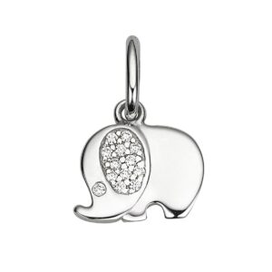 Anhänger Symbole Elefant 925 Ag rhodiniert