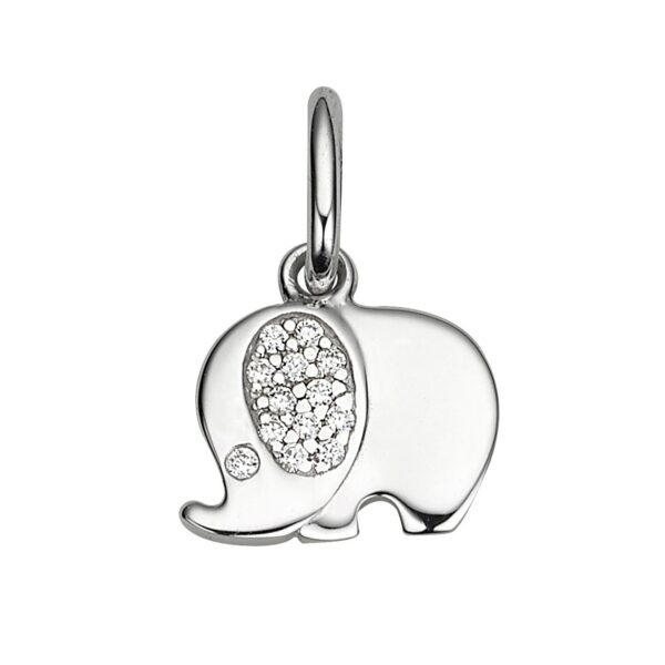Anhänger Symbole Elefant 925 Ag rhodiniert