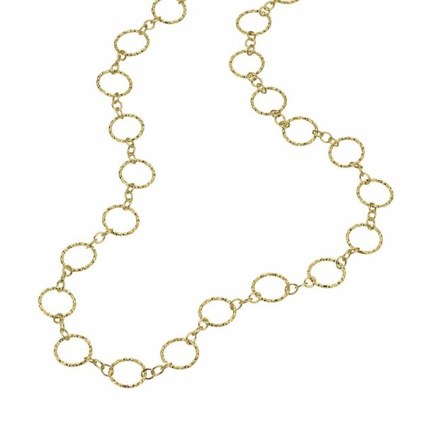 Collier ohne Stein 925 AG gelb vergoldet
