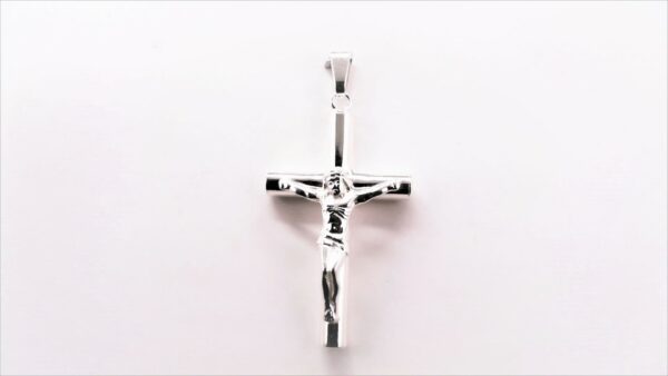 Anhänger-Kreuz 925 Ag rhodiniert