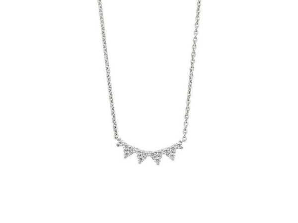 Collier Mehrsteiner 925 Ag rhodiniert