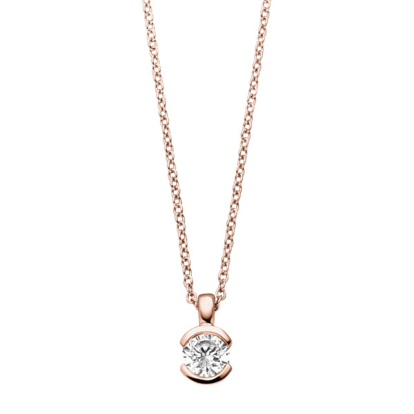 Collier Einsteiner 925 Ag Rosé vergoldet