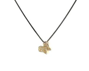Collier mit Behang Engelsflügel 925 AG / 585 GG