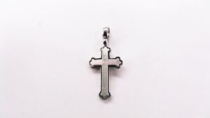 Anhänger-Kreuz 925 Ag rhodiniert
