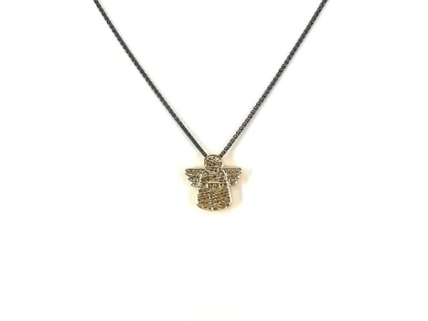 Collier mit Behang Schutzengel 925 AG / 585 GG
