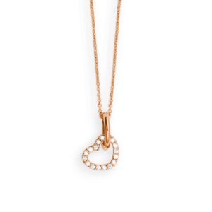 Collier mit Behang Herz 585 RG