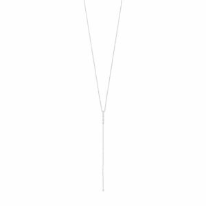 Collier Y-Kette 925 Ag rhodiniert
