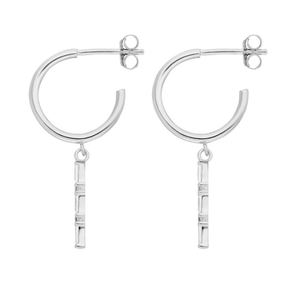 Creolstecker 925 Ag rhodiniert – Bild 2