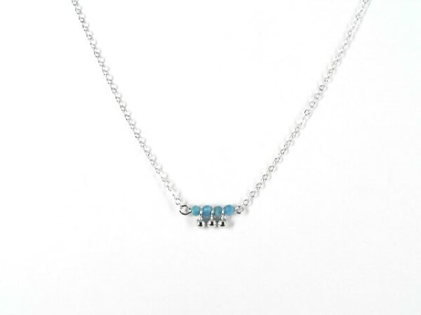 Collier Mehrsteiner 925 Ag rhodiniert