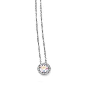 Collier Mehrsteiner 925 Ag rhodiniert