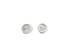 Ohrstecker ohne Stein Lebensbaum 925 Ag rhodiniert