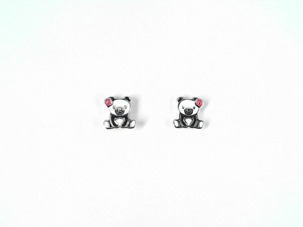 Kinderstecker Panda 925 Ag rhodiniert
