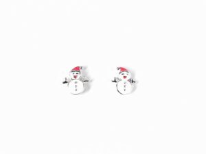 Kinderstecker Schneemann 925 Ag rhodiniert