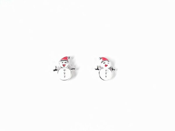 Kinderstecker Schneemann 925 Ag rhodiniert
