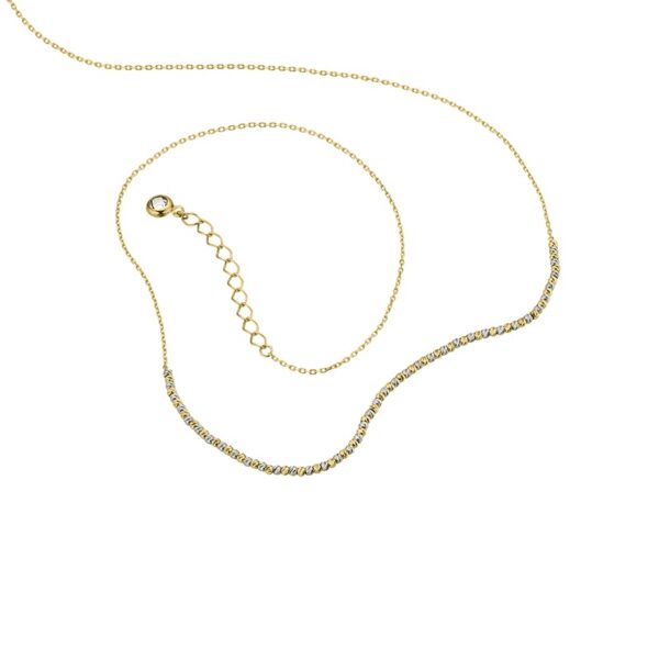 Collier ohne Stein 333 GG/Rhodiniert – Bild 2