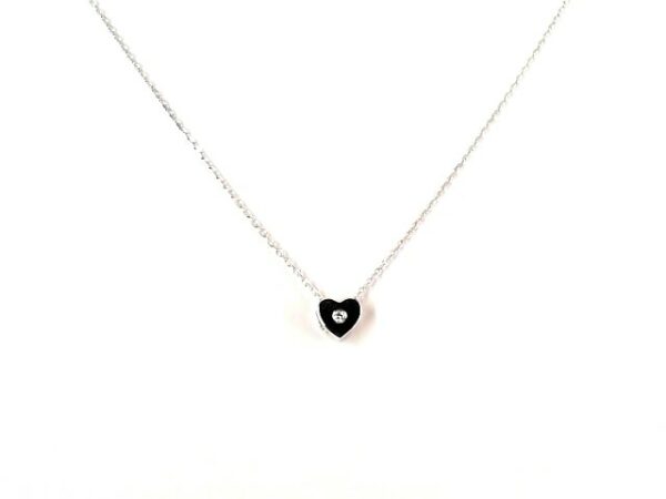 Collier Solitär Herz 585 WG