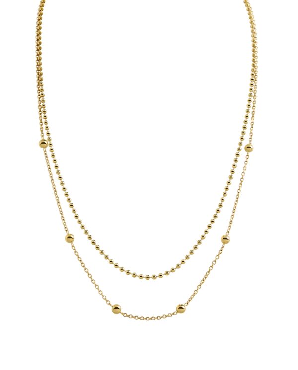Collier ohne Stein Titan gelb